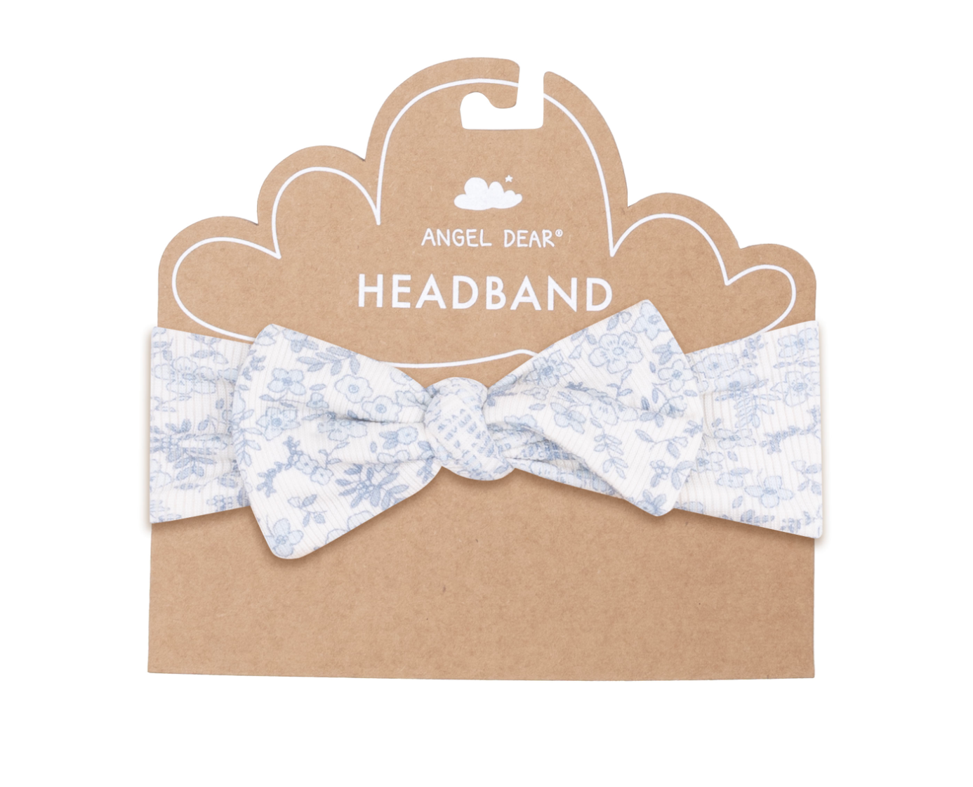 Blue Calico Floral Knot Headband O/S
