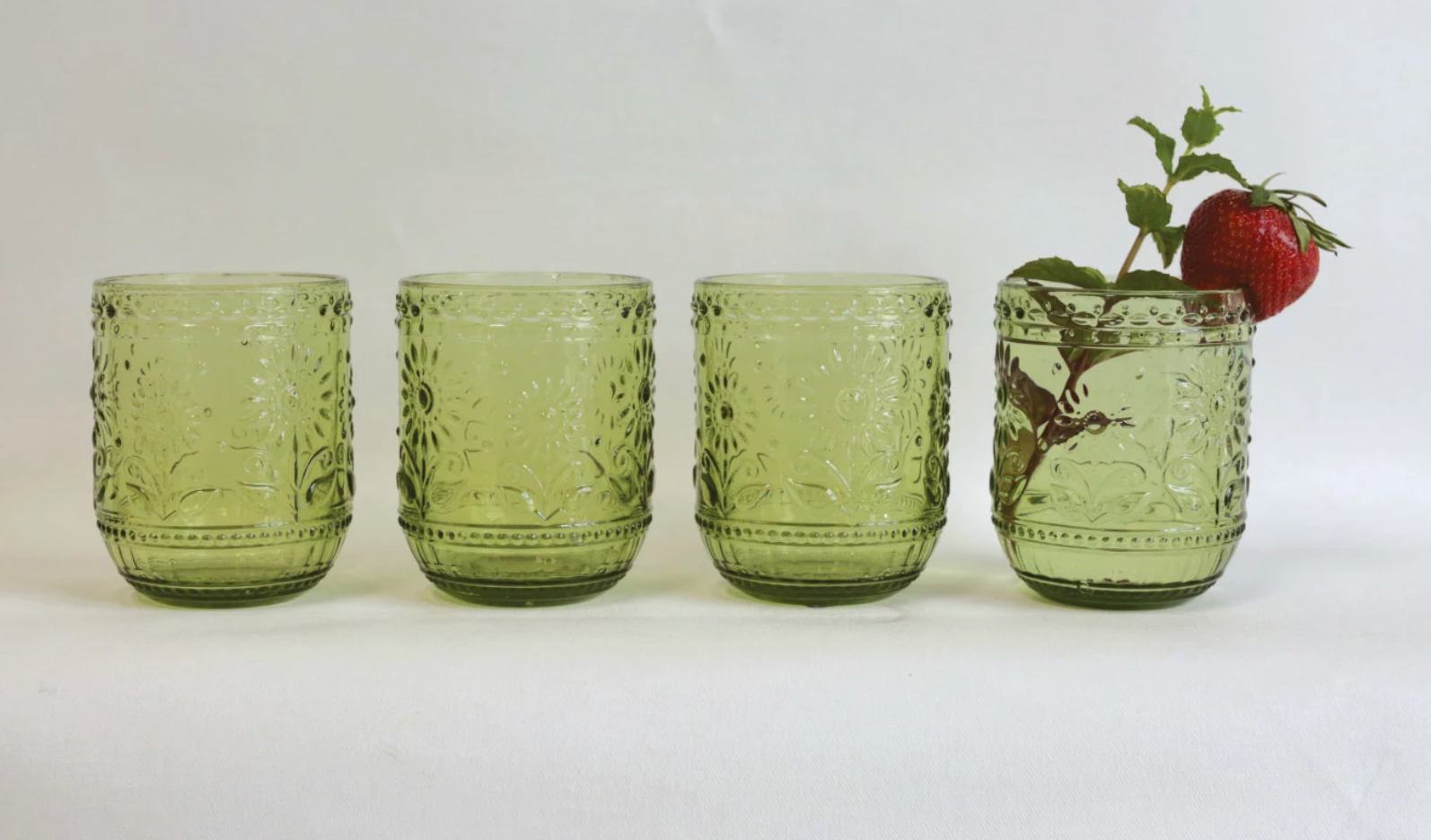 Embossed Drinking Glass