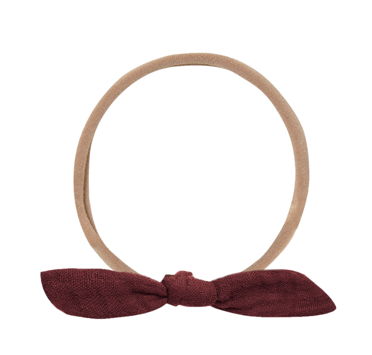 LITTLE KNOT HEADBAND || BURGUNDY