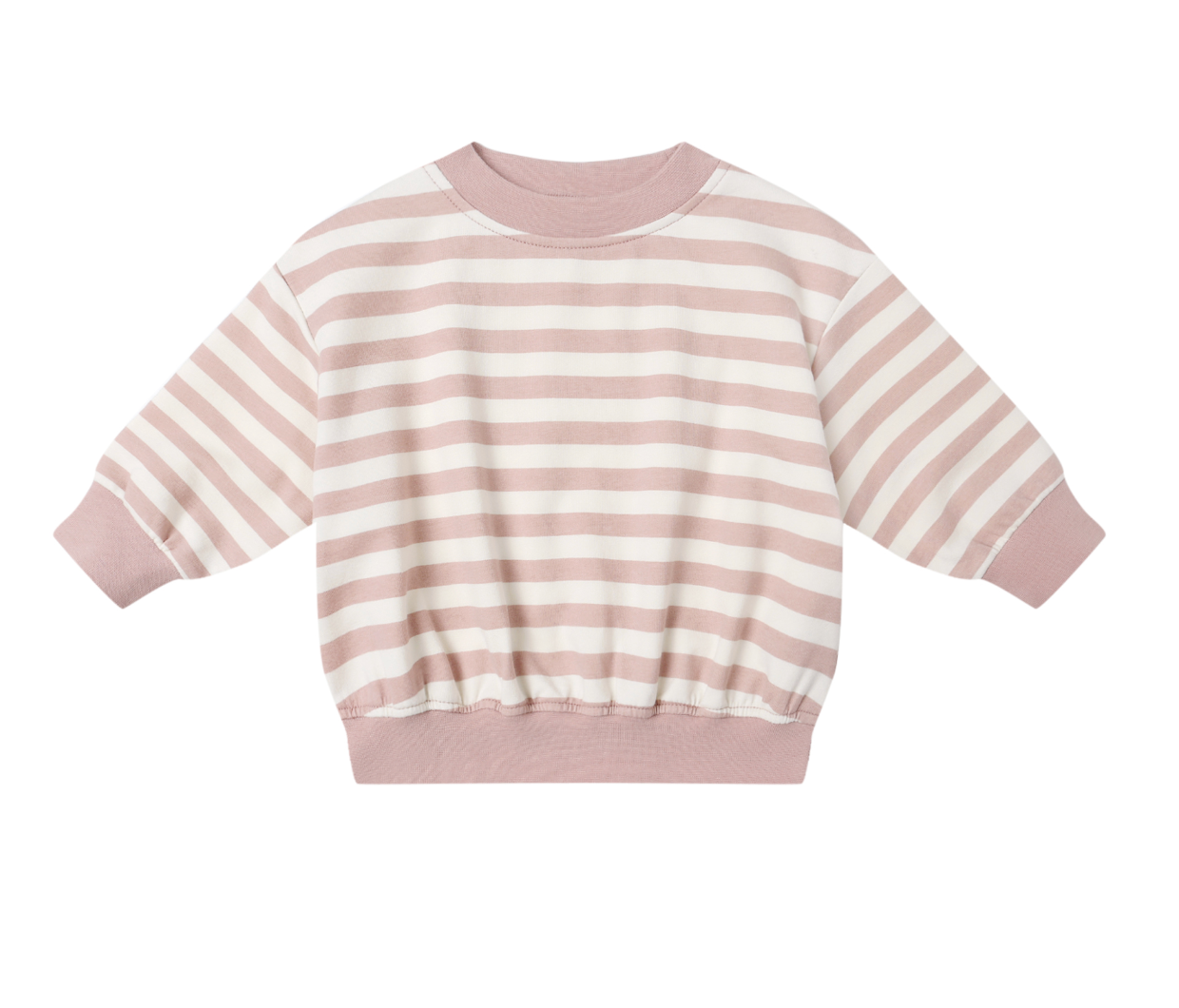 RELAXED SWEATSHIRT || PINK STRIPE