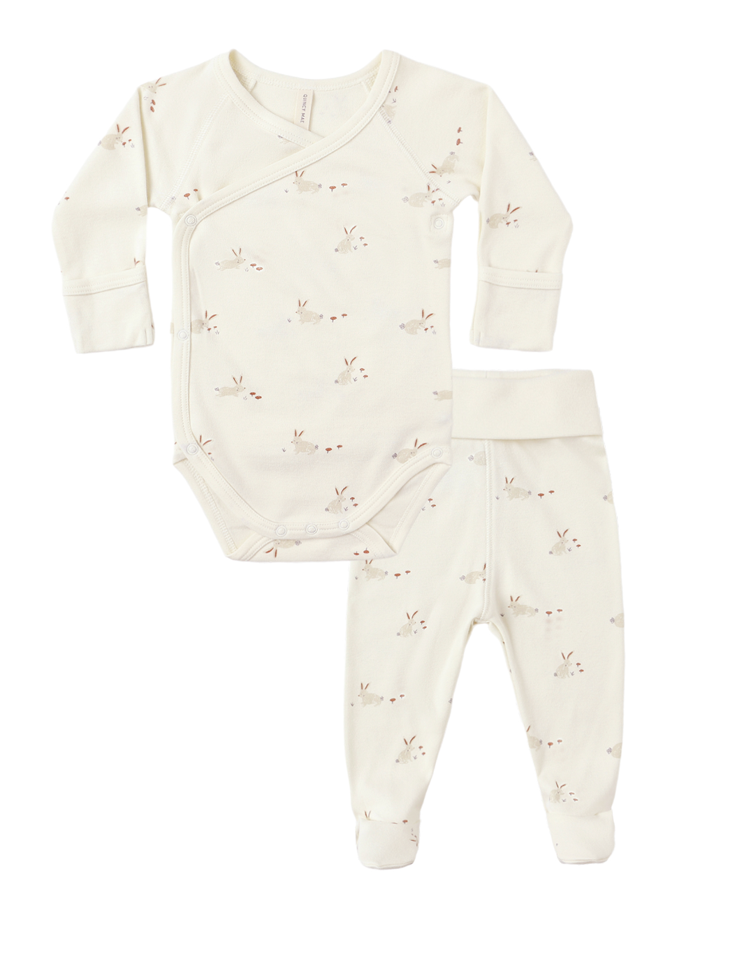SIDE SNAP BODYSUIT + PANT SET || BUNNIES