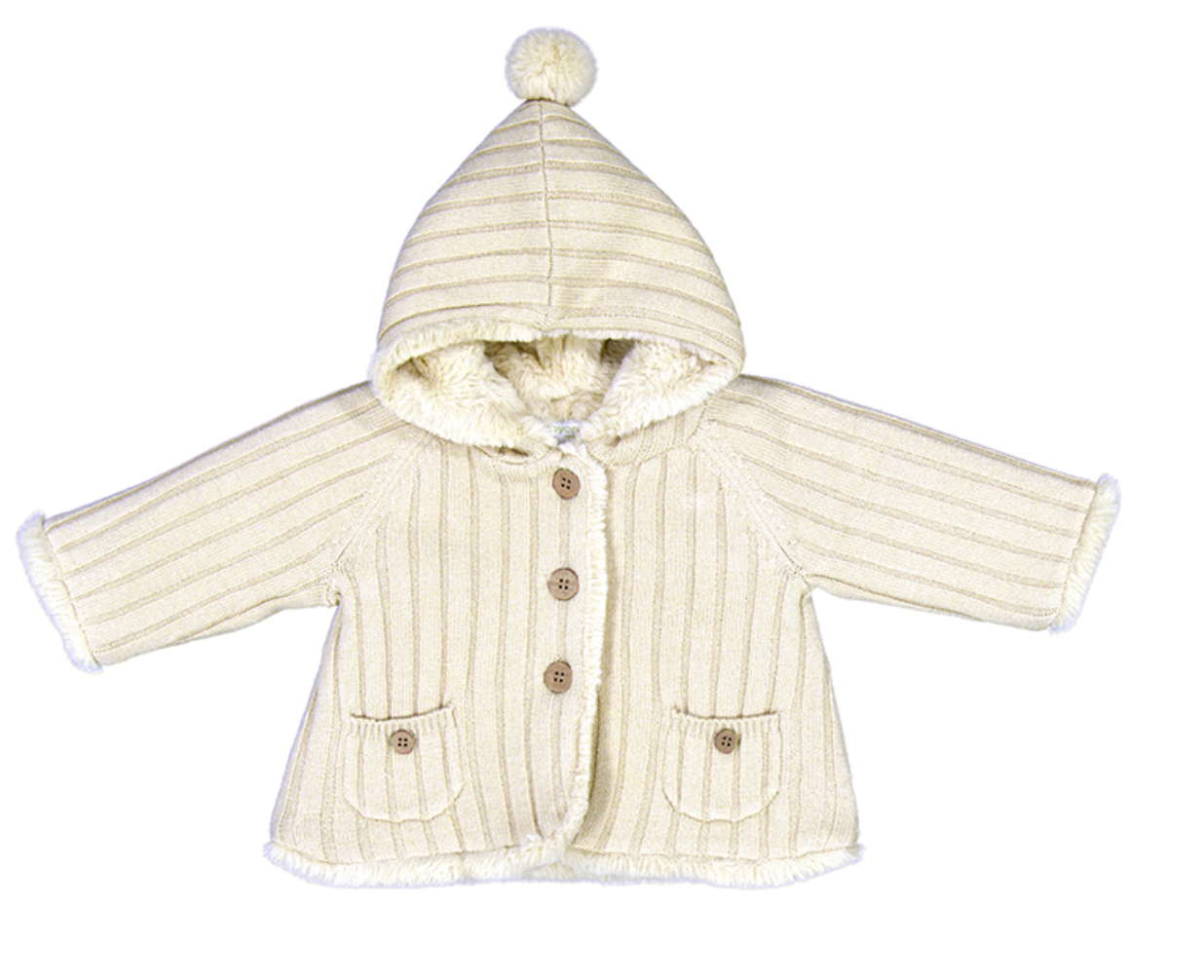 Pompon Knit Cardigan