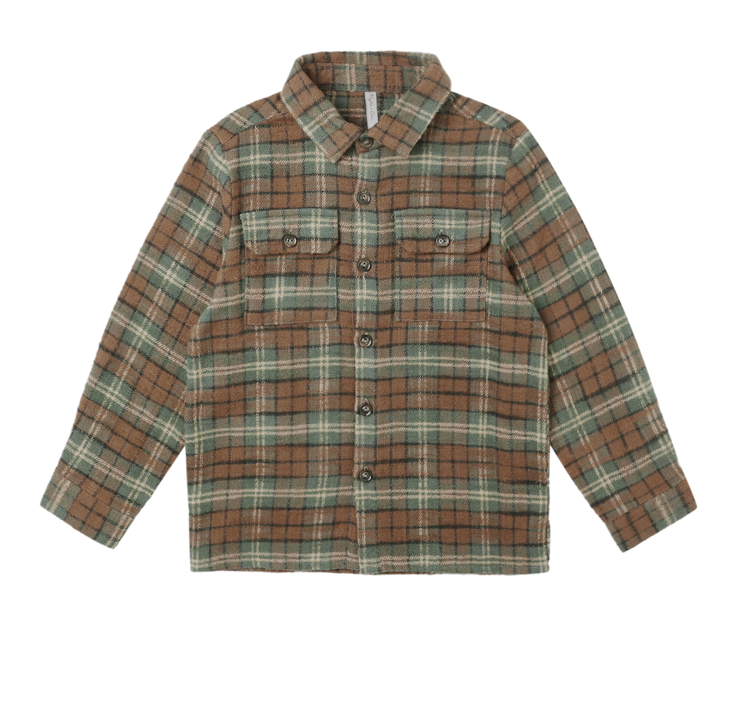 POCKETED FLANNEL SHIRT || HOLIDAY PLAID