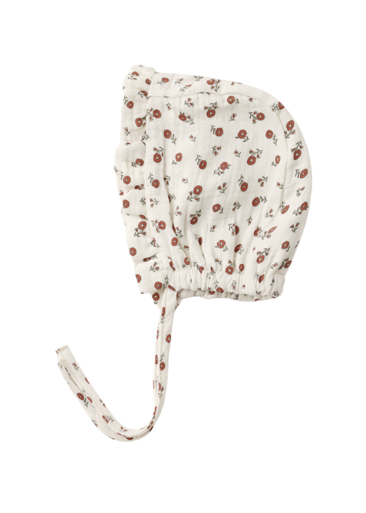 WOVEN RUFFLE BONNET || WINTER DITSY