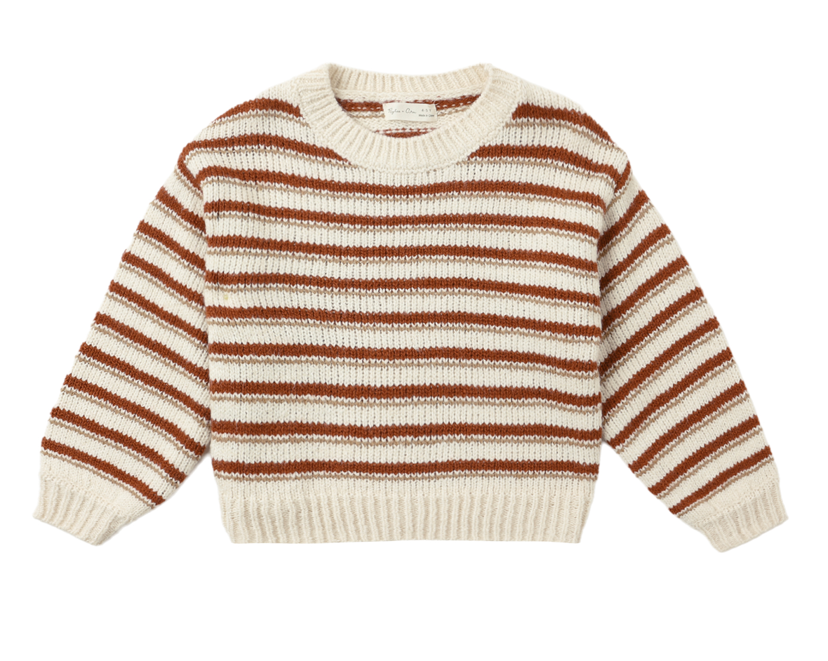 ASPEN SWEATER || RUBY STRIPE