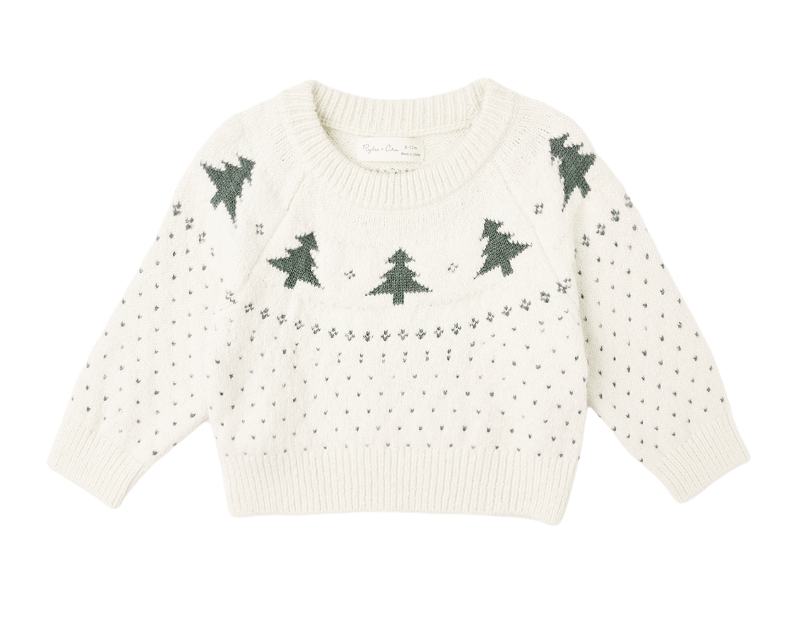 FAIR ISLE SWEATER || TREES