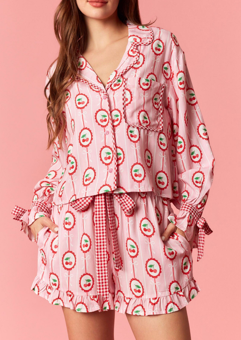 CHERRY ON TOP PAJAMA SET