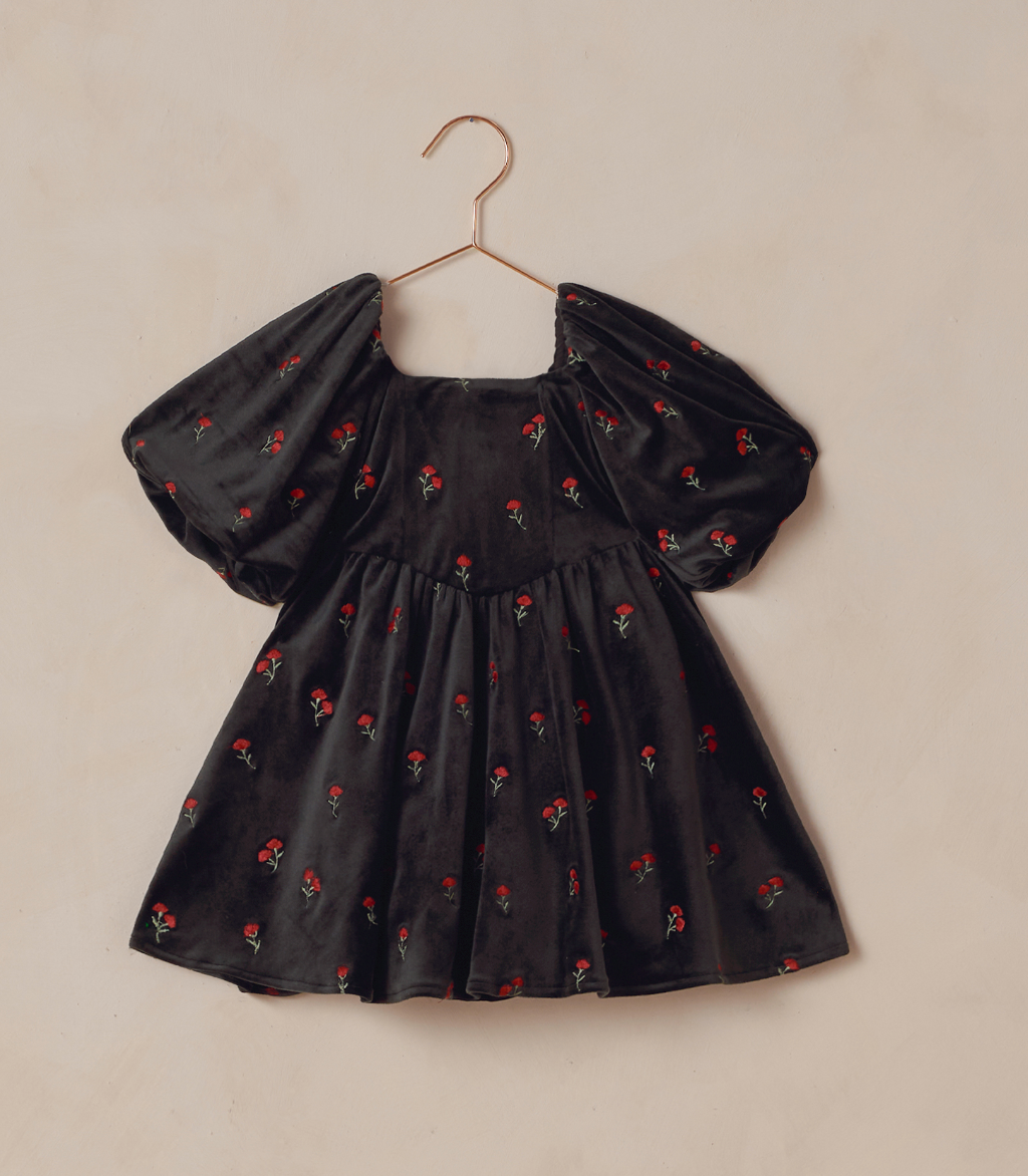 NINA DRESS | VELVET FLORAL