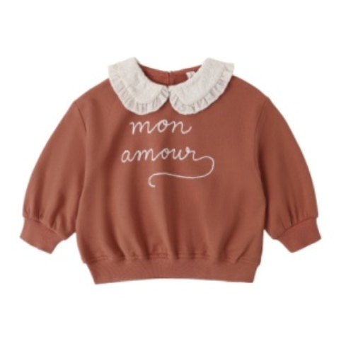 COLLARED SWEATSHIRT MON AMOUR