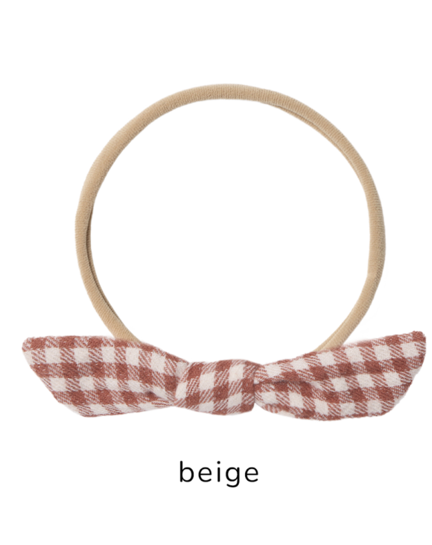 LITTLE KNOT HEADBAND RED GINGHAM