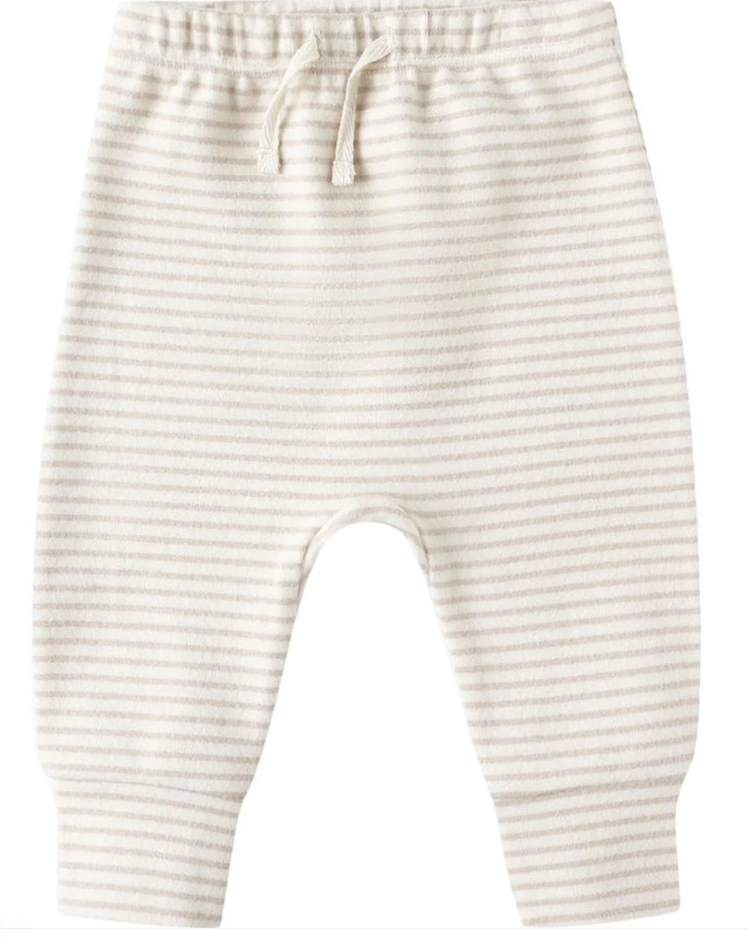 Drawstring Pant || Oat Micro Stripe