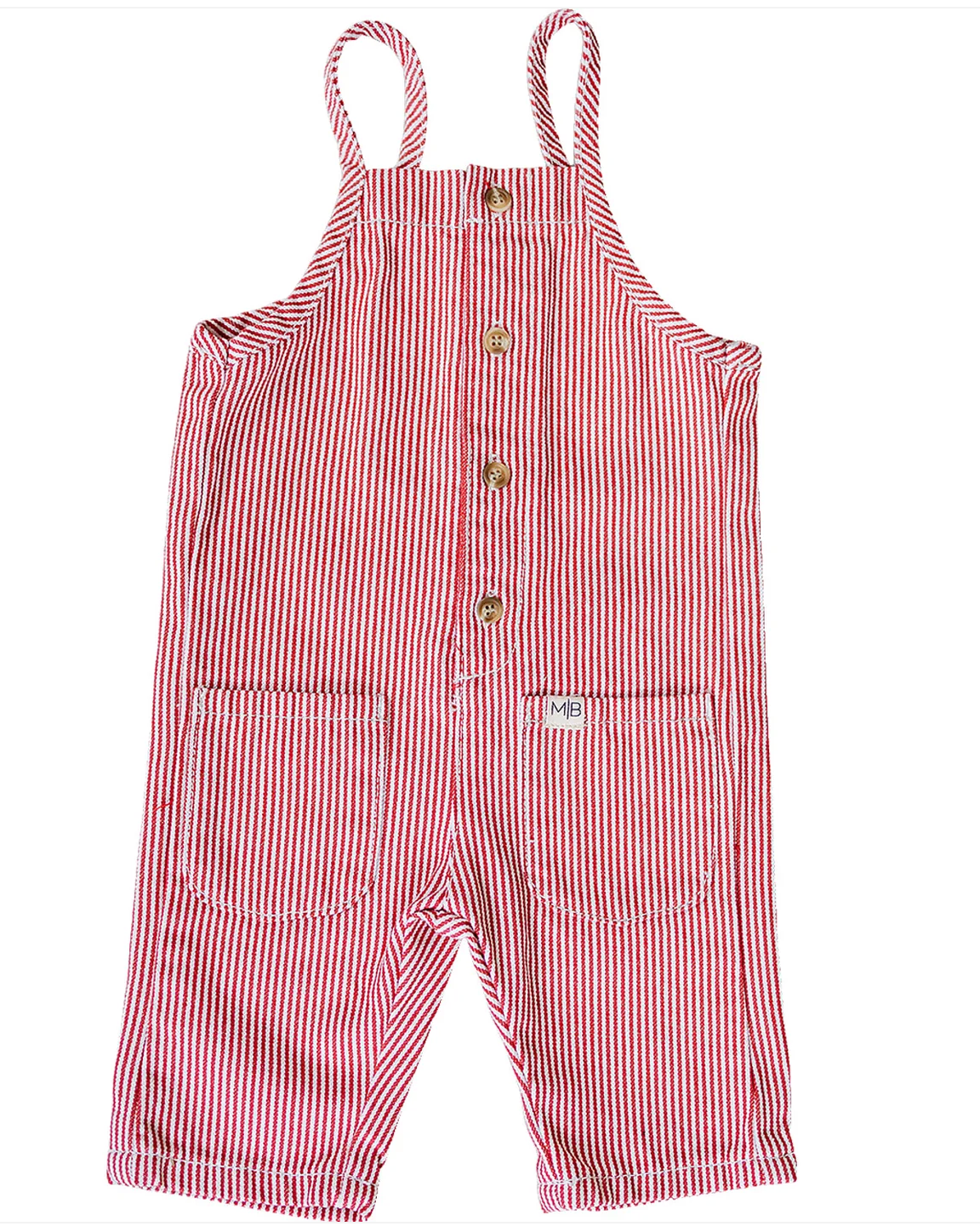 Red Stripe Overalls