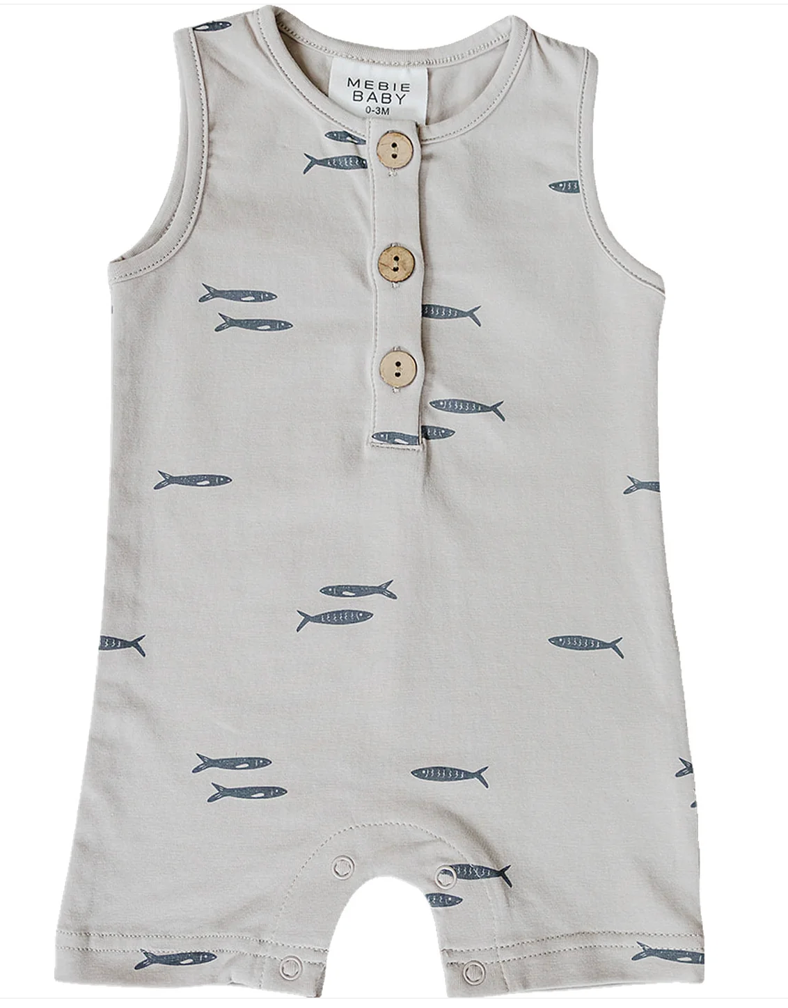 Fish Short Romper