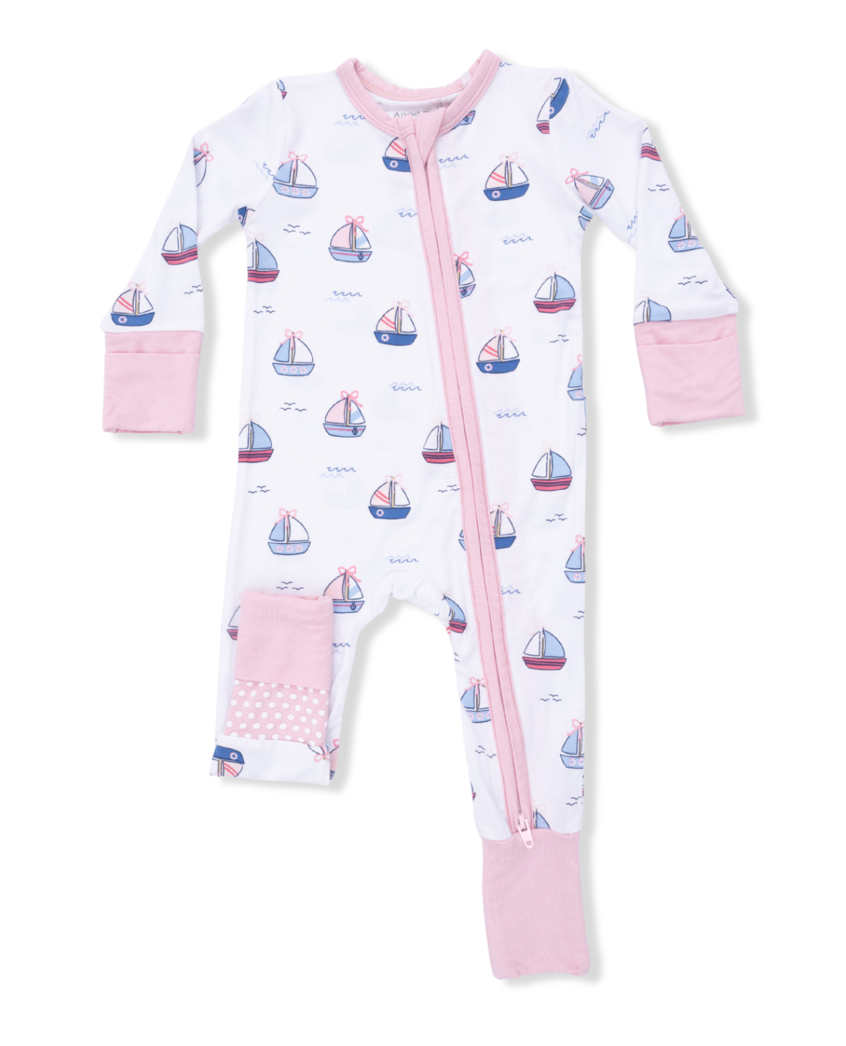 Bubbly Sailboats Pink - Convertible Romper