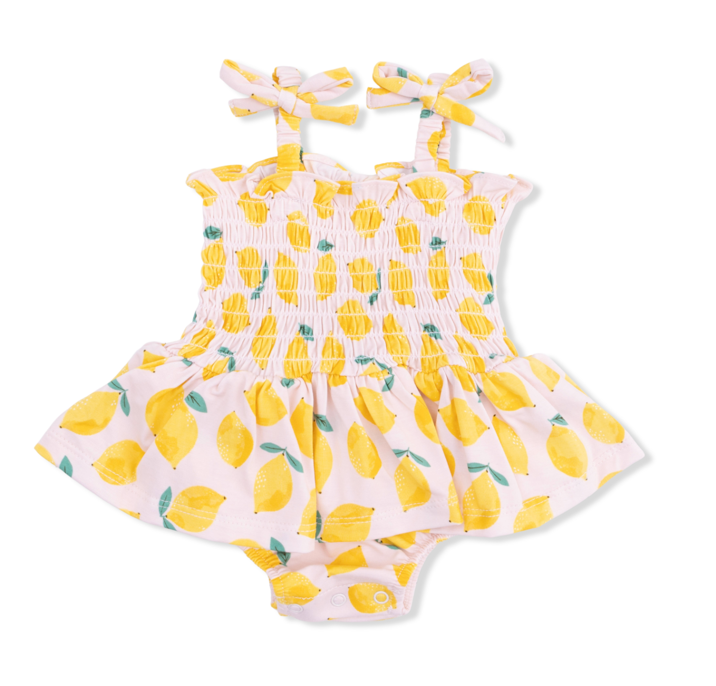 Sunny Lemons - Smocked Bubble with Skirt