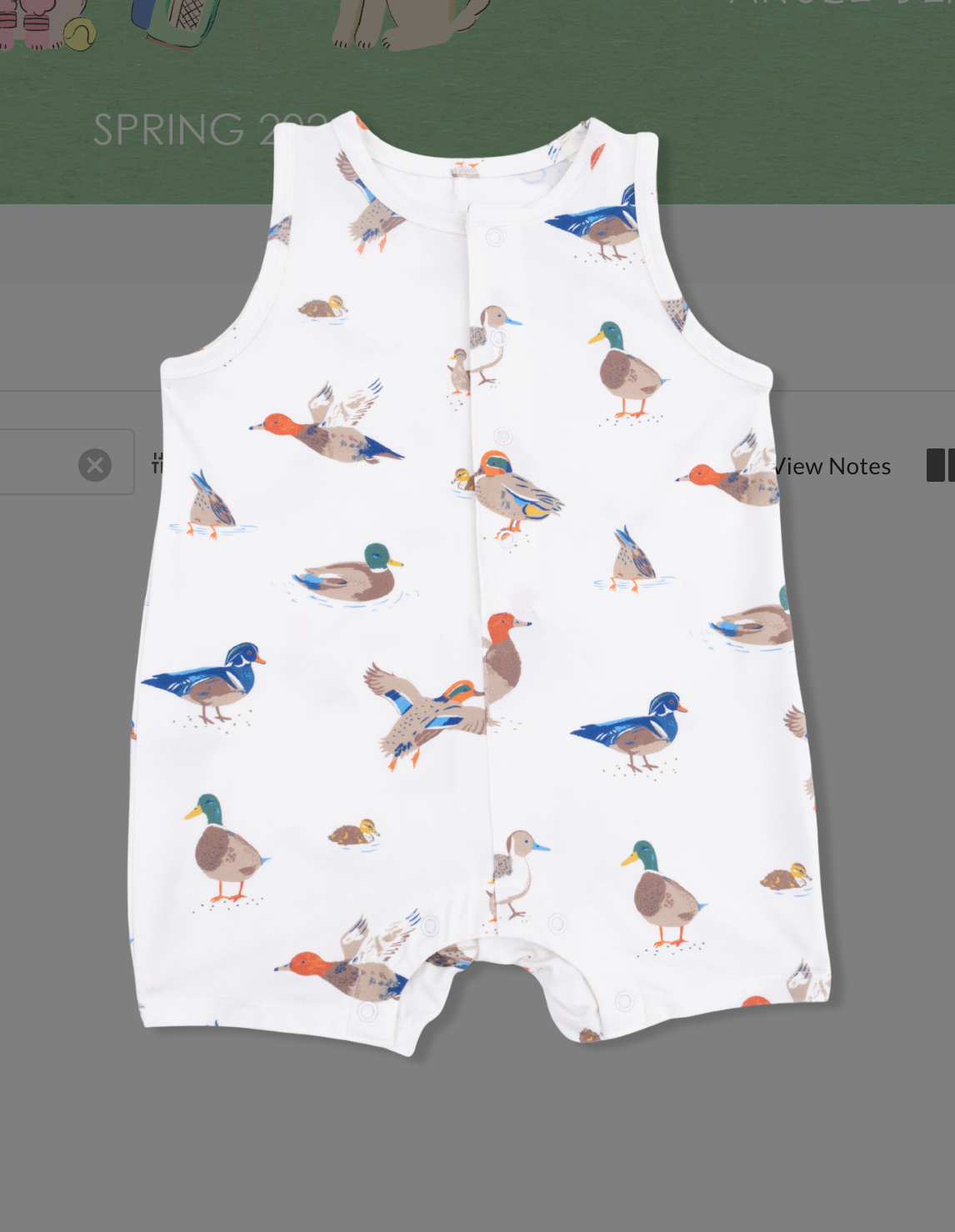 Ducks - Sleeveless Shortie Romper