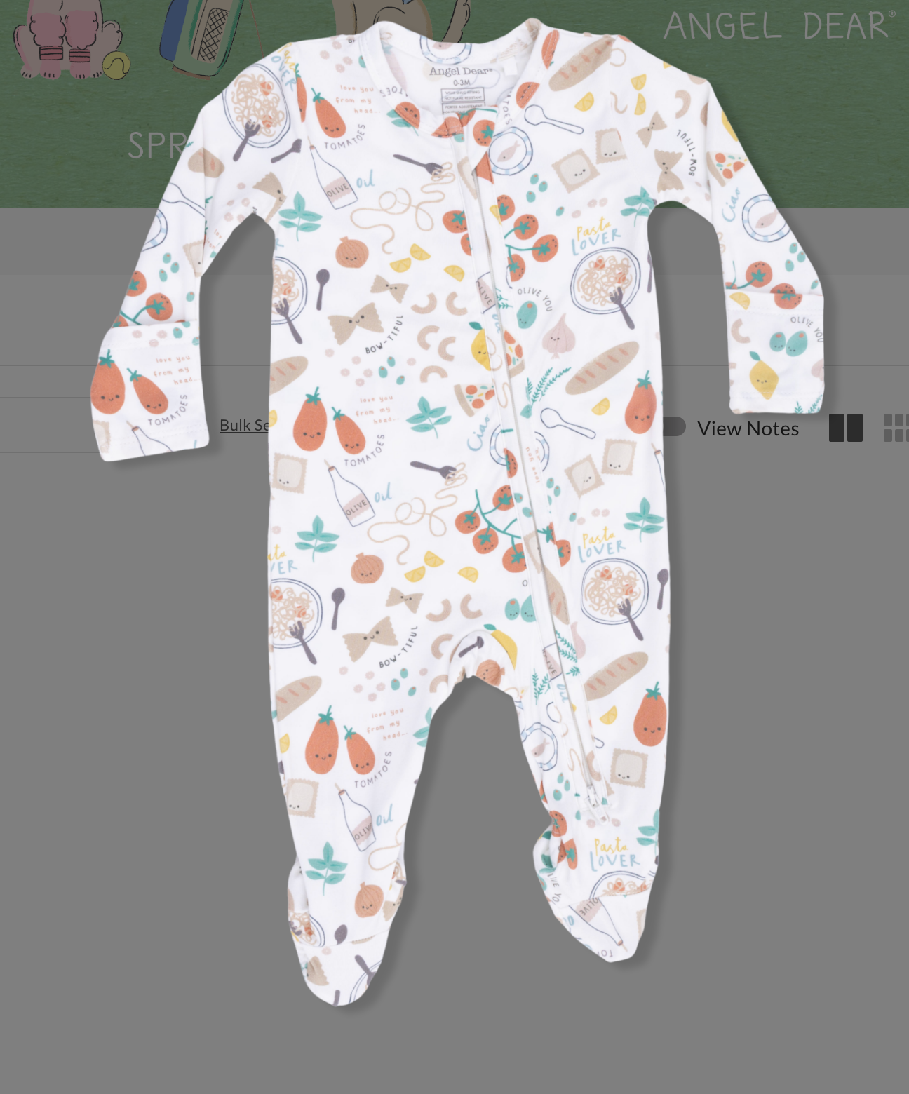 Pasta Lovers - 2 Way Zipper Footie
