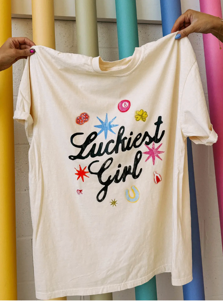 LUCKIEST GIRL GRAPHIC TEE
