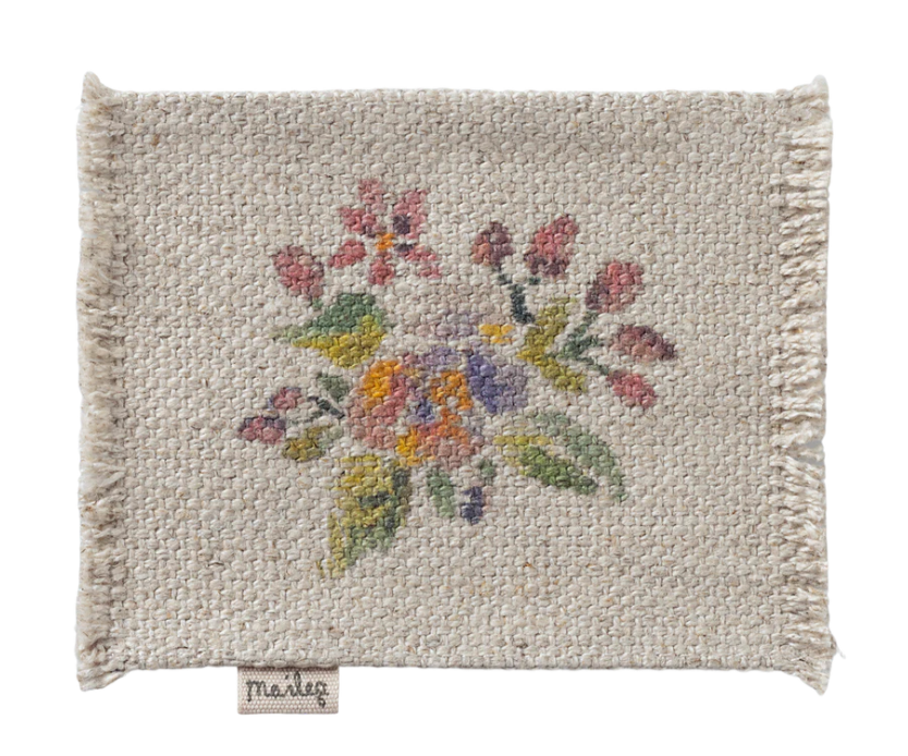 Rug, Mouse, Small - Flowers