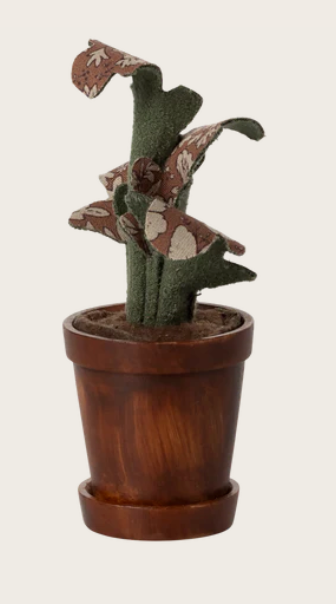 Flower pot with plant, Miniature