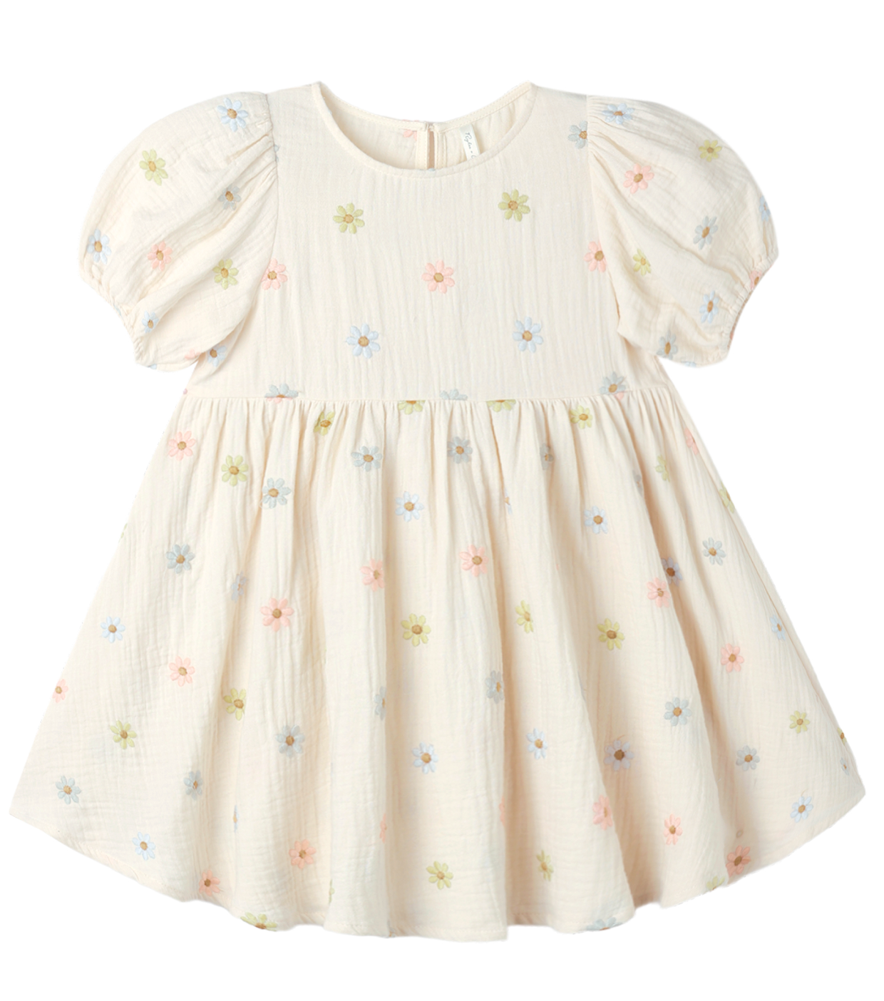 MARLEY DRESS EMBROIDERED DAISIES