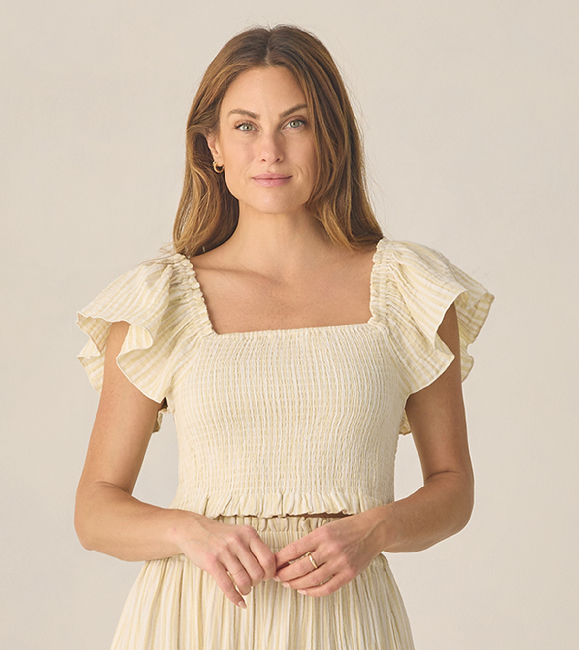 WOMEN'S ZAYLA TOP CITRON STRIPE
