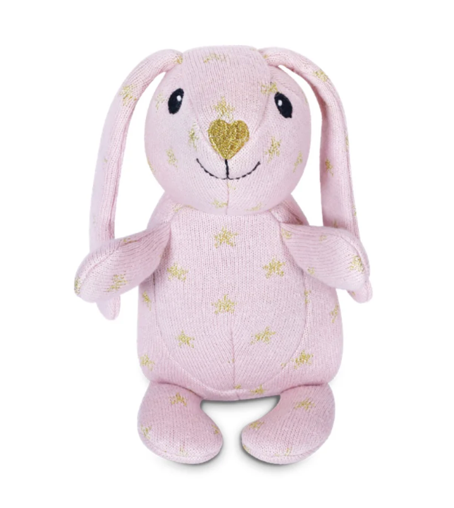 Knit Patterned Bunny- Sparkle