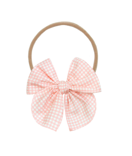 Heirloom Bow - Petal Gingham Headband