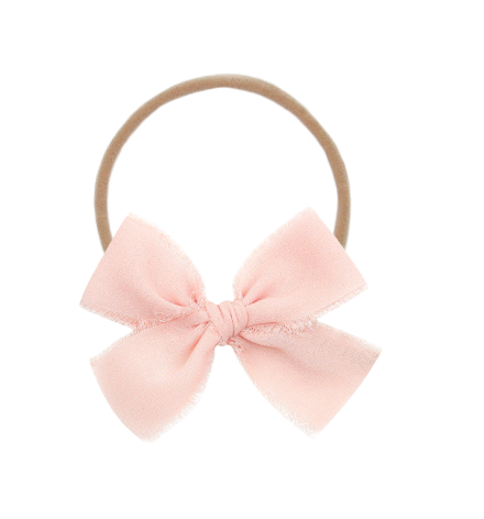 Chiffon Bow - Blush Headband