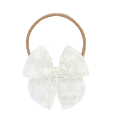 Heirloom Bow - Daisy Lace Headband