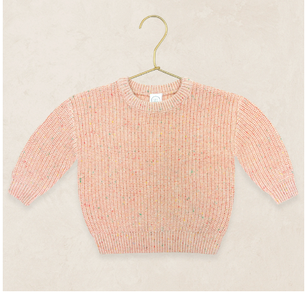 Knit Chunky Sweater - Petal Speckle