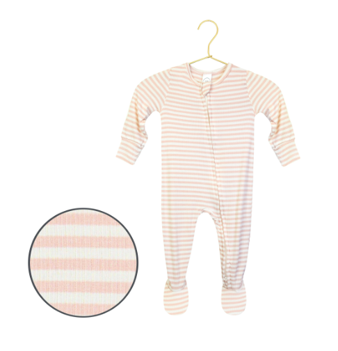 Harper Ribbed Zipper Footies
