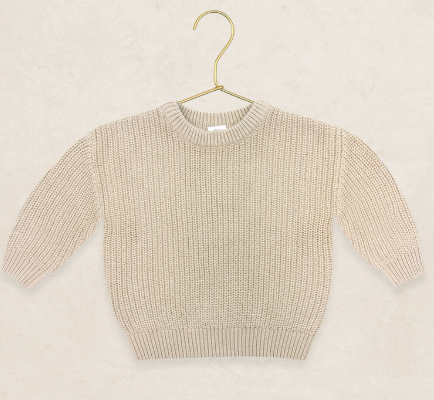 Knit Chunky Sweater - Tan