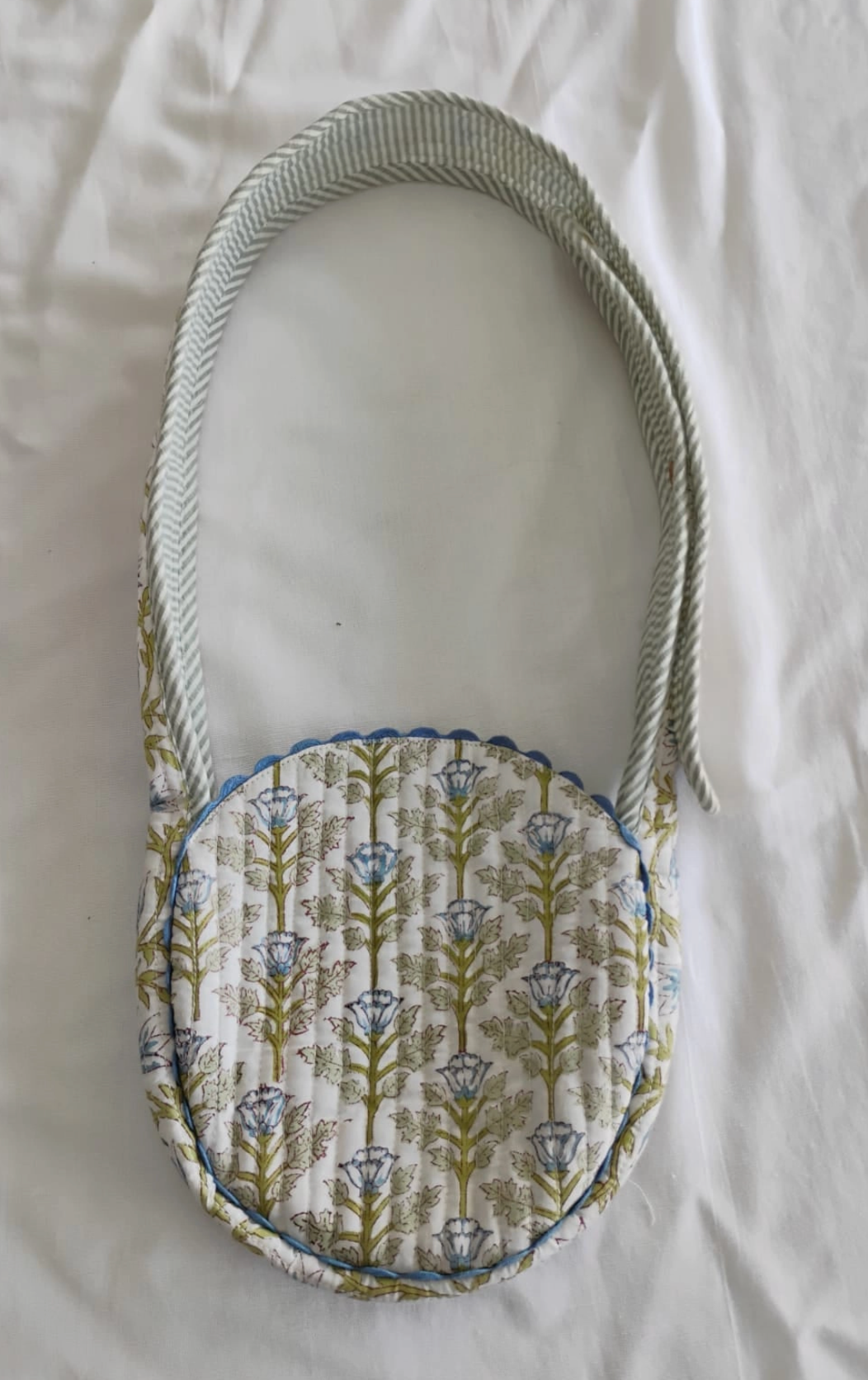 Quilted Round Sling Bag