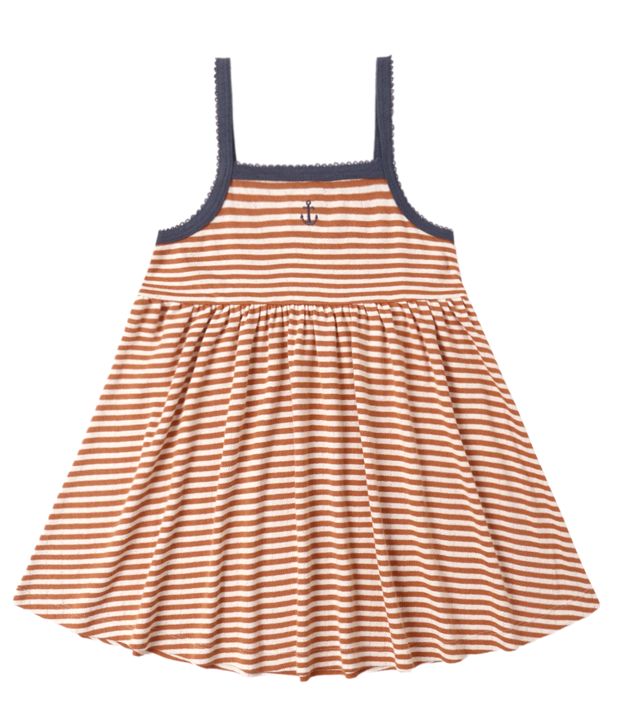 LEA DRESS POPPY STRIPE