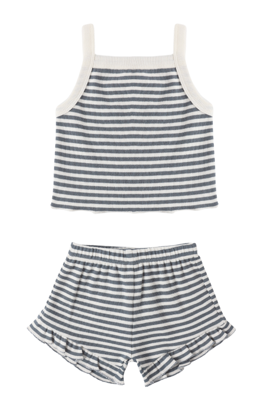 EVIE TANK + SHORTIE SET OCEAN STRIPE