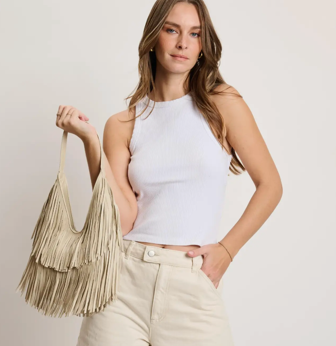 STEVIE FRINGE HANGBAG