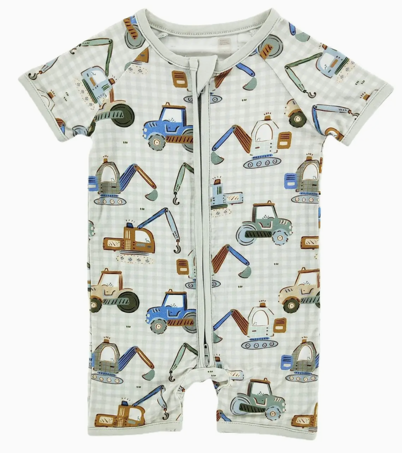 Construction Crew Bamboo Short Romper