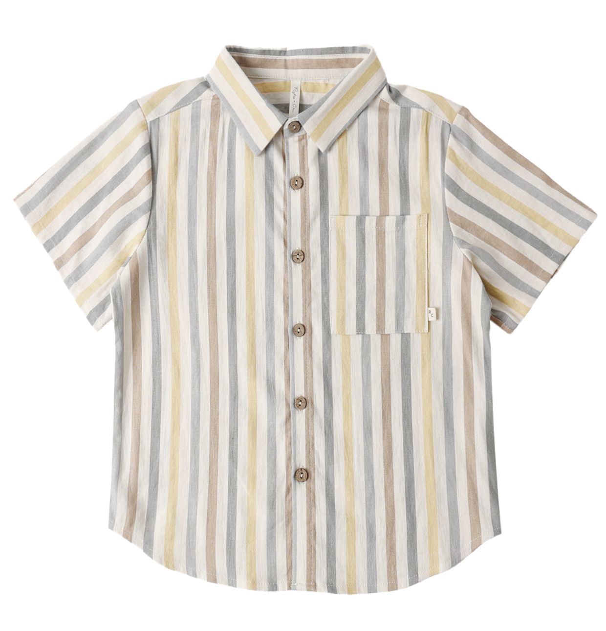COLLARED SHORT SLEEVE SHIRT VALENCIA STRIPE
