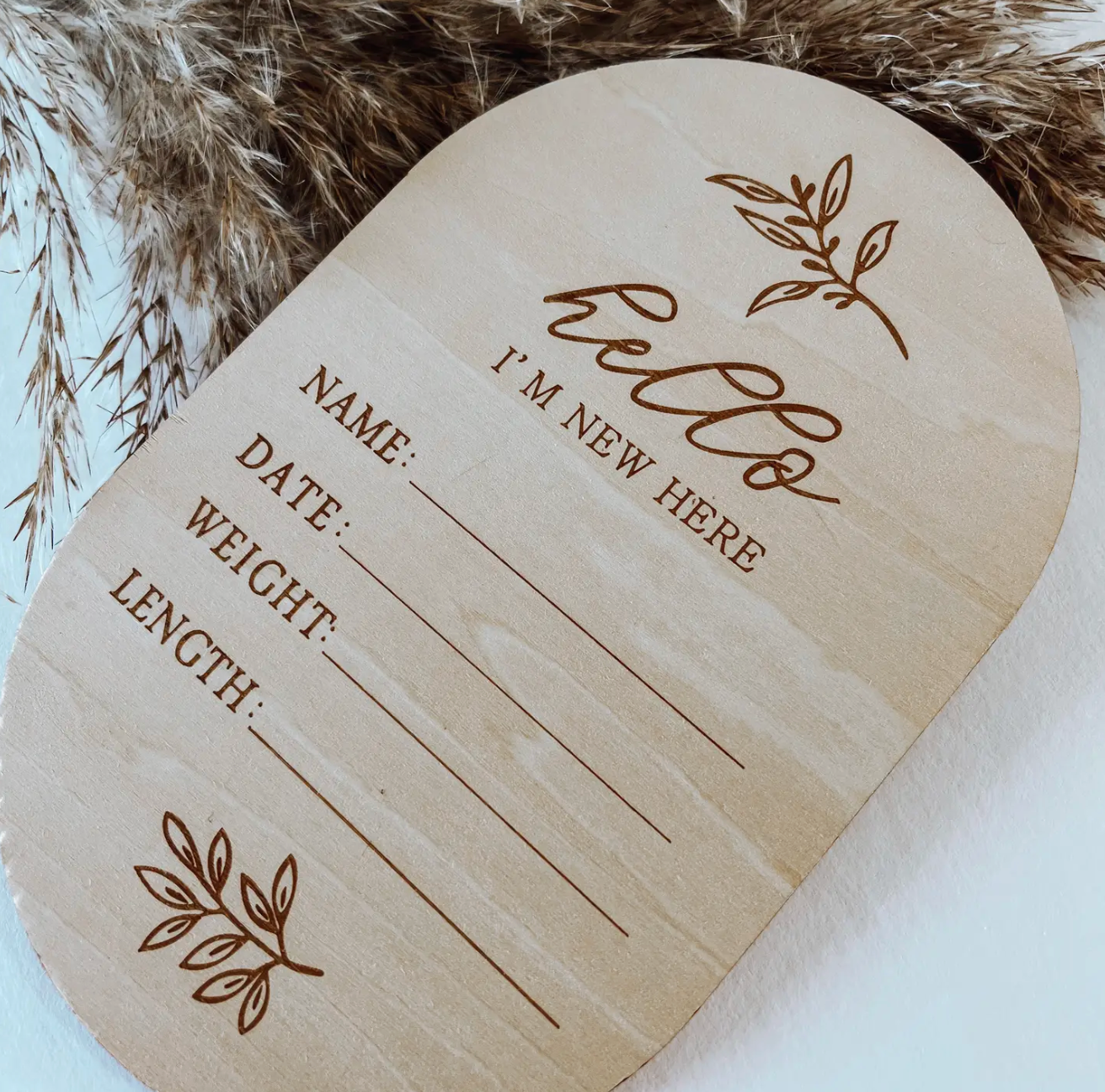 Hello I’M New Here Birth Announcement Disc