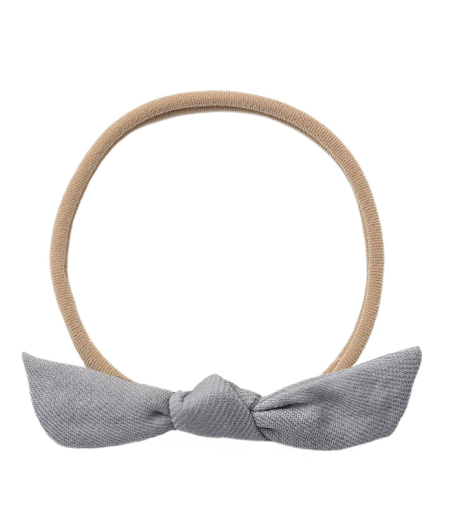 LITTLE KNOT HEADBAND SLATE