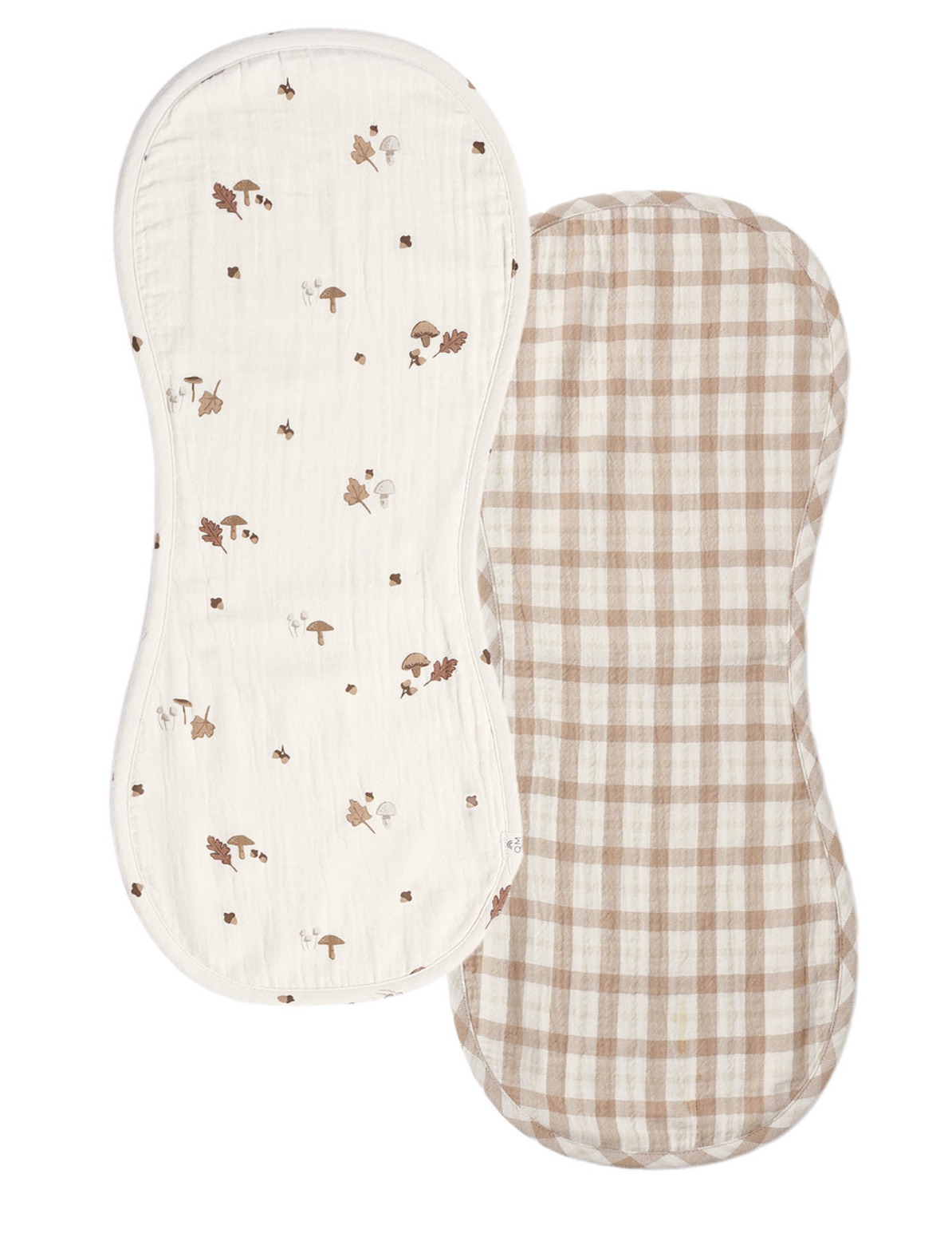 BURP CLOTH, 2 PACK WOODLAND, RUSTIC PLAID
