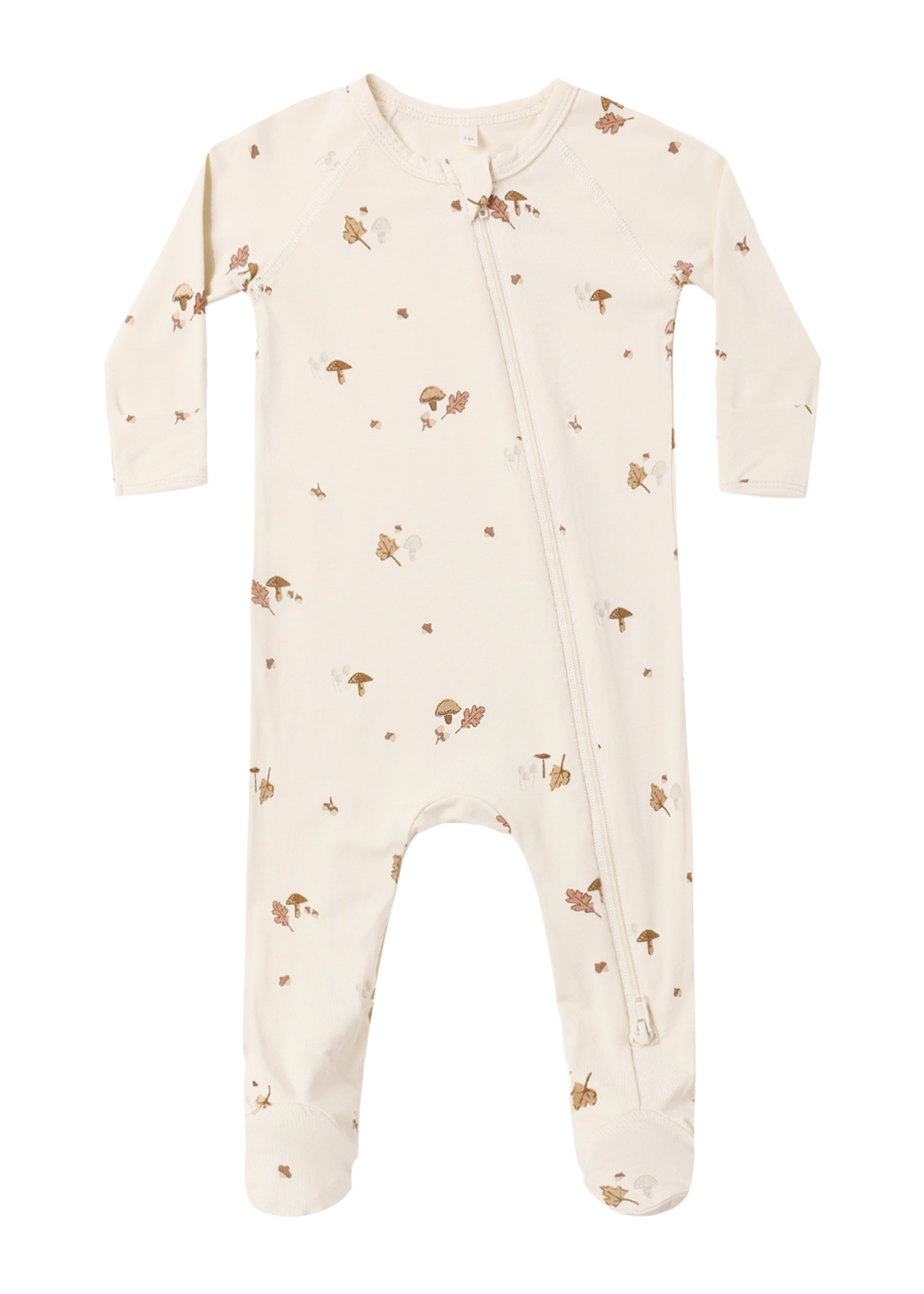 BAMBOO ZIP FOOTIE WOODLAND