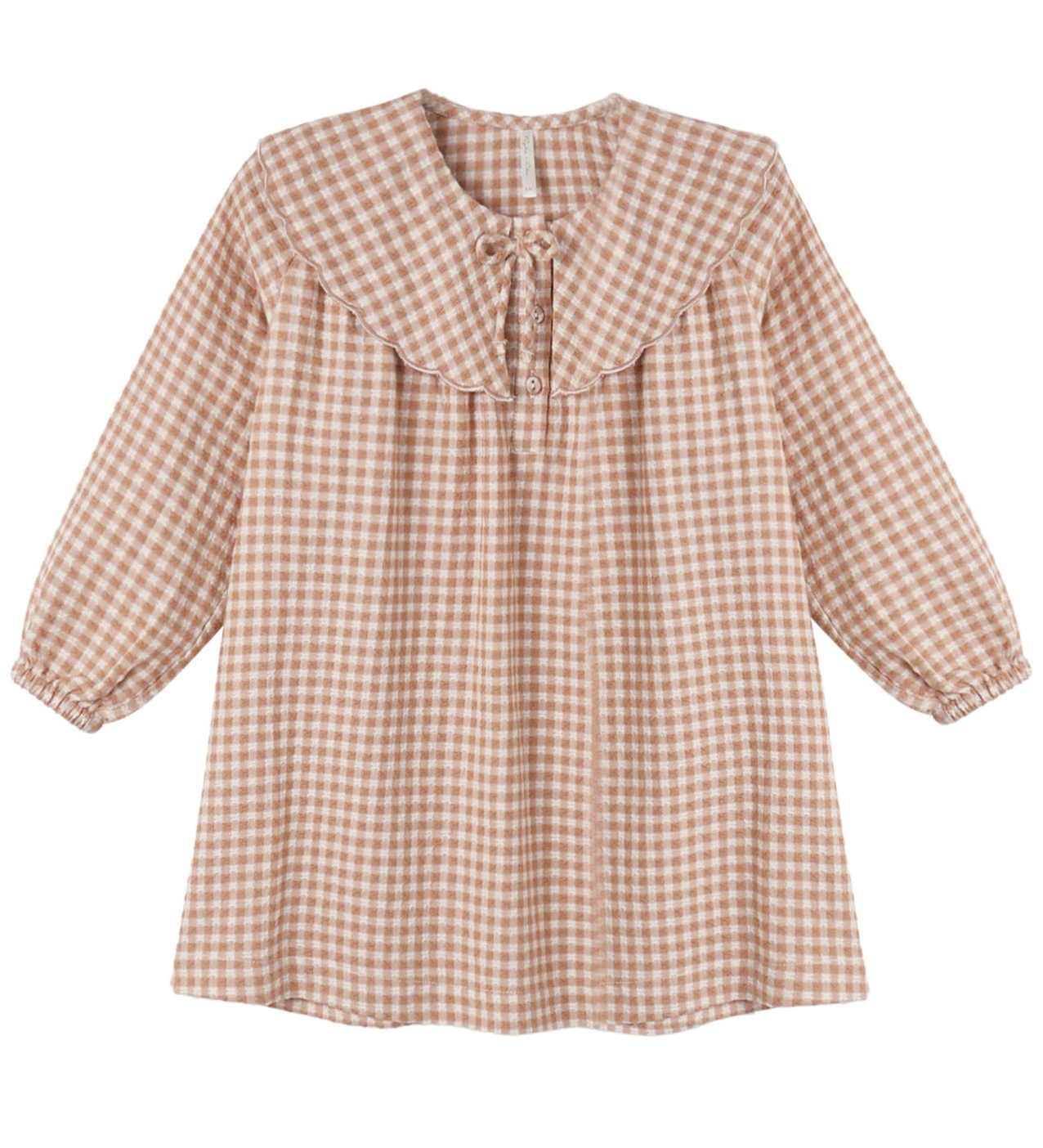COLLETTE MINI DRESS FAWN GINGHAM