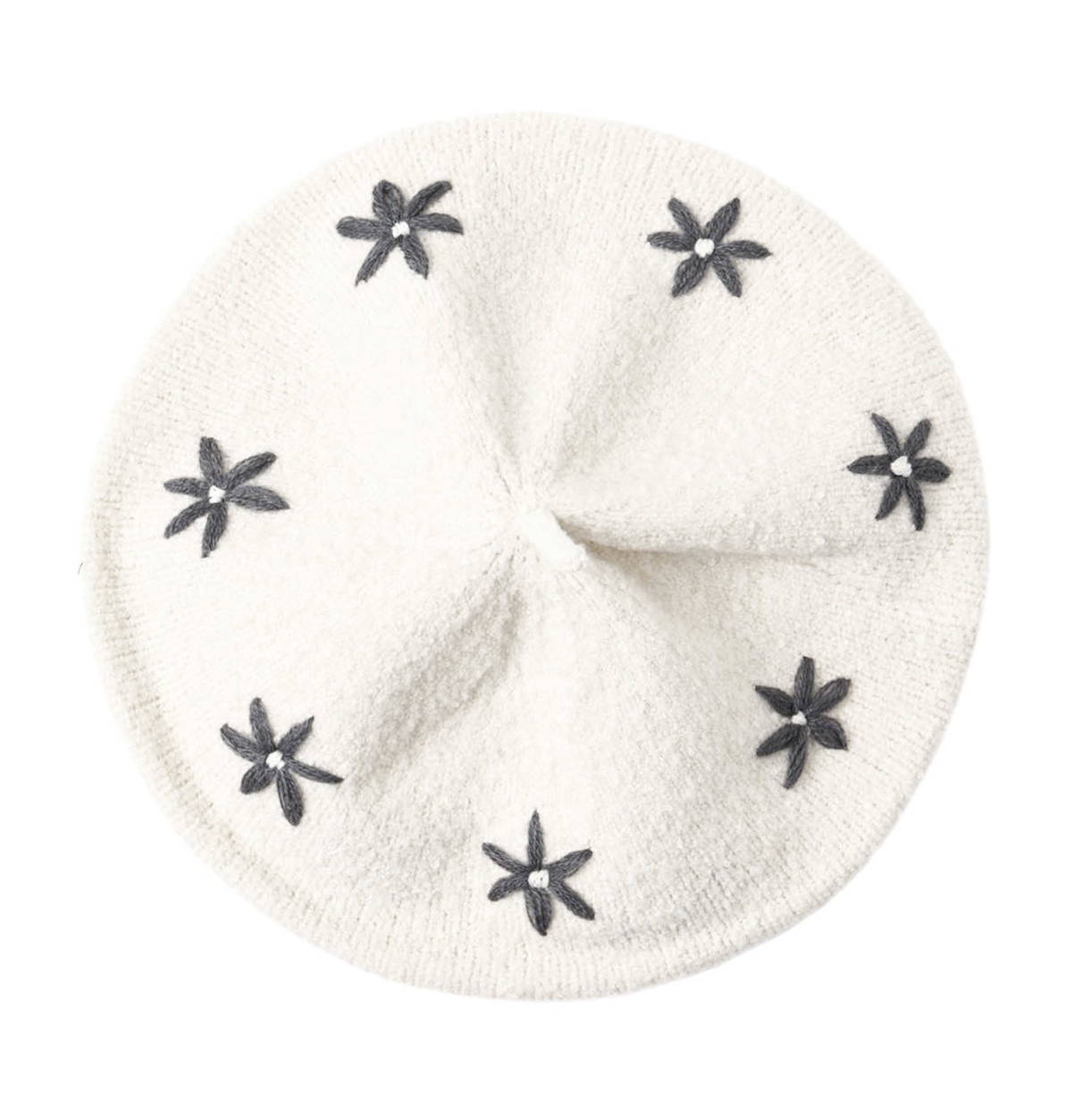 TULIP BERET MIDNIGHT DAISIES