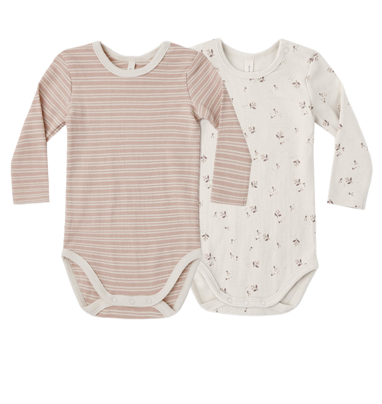 RIBBED BODYSUIT, 2 PACK DUSTY ROSE MICROSTRIPE, FALL DITSY