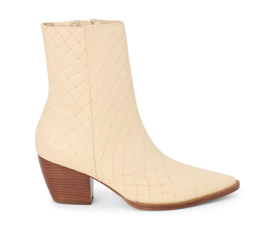 CATY CREAM WEAVE BOOT
