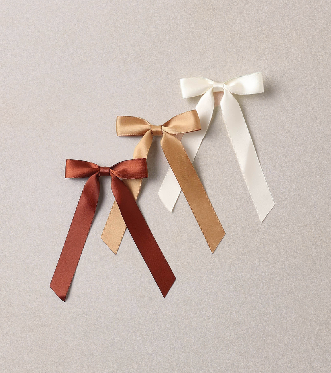 SPICE RIBBON BOWS SPICE, IVORY, GOLD