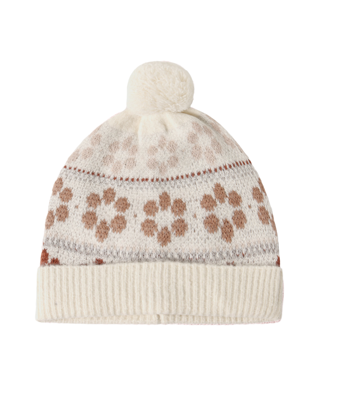 BEANIE FLOWER FAIR ISLE