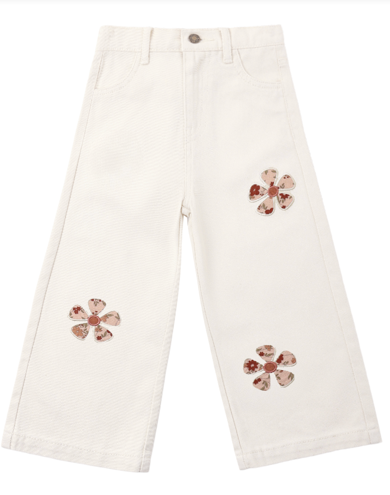 STRAIGHT LEG PANT DAISY PATCHES